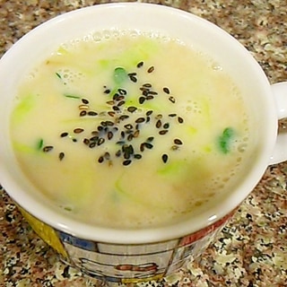 キャベツと生姜のミルクスープ